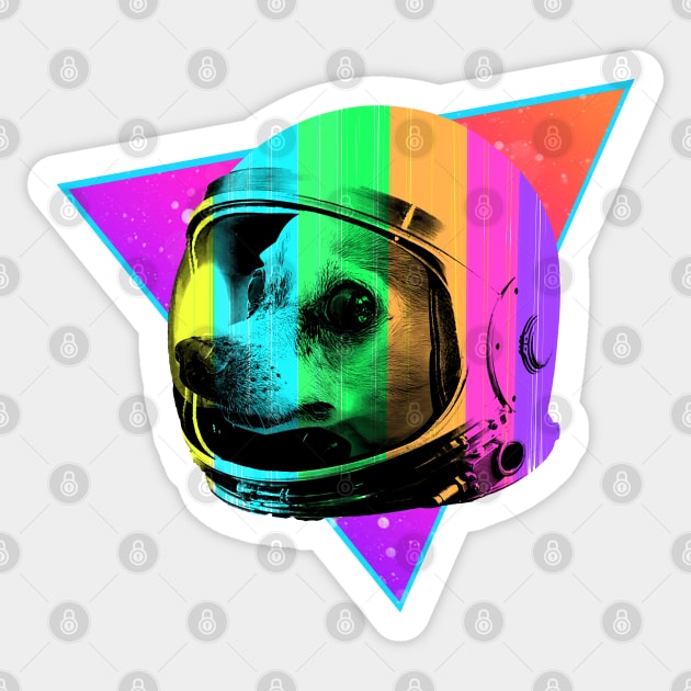 Space Chihuahua Sticker by lilspoonz